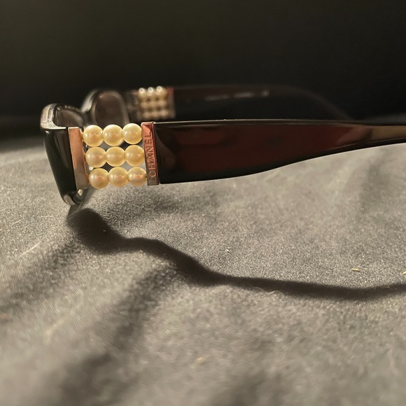 Rare Chanel Eyeglasses Womens Collection Perle Black Optic Italy Rare Frames - Picture 4 of 8